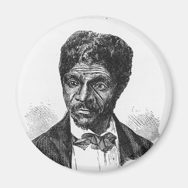 Íman Retrato gravado de Afro-Americano Dred Scott (Frente)