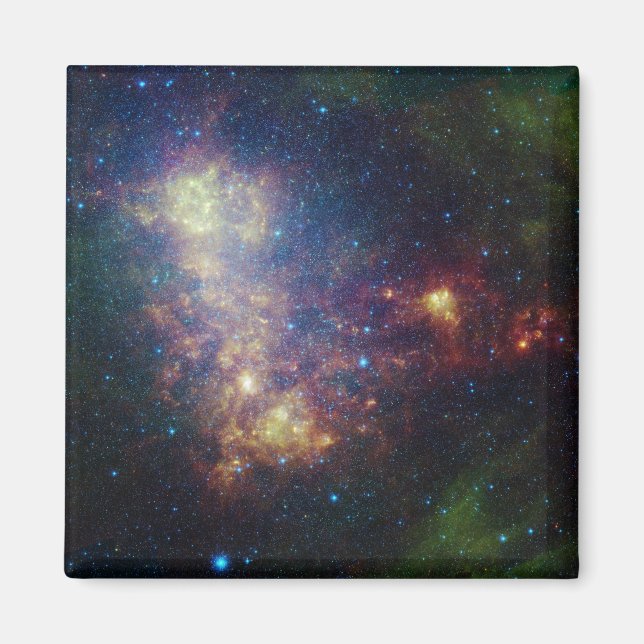 Íman Retrato infravermelho revelando estrelas e poeira (Frente)