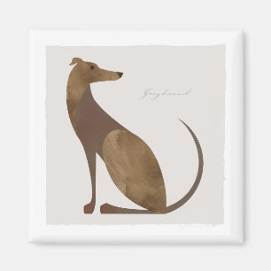 Íman Retrato moderno de Greyhound