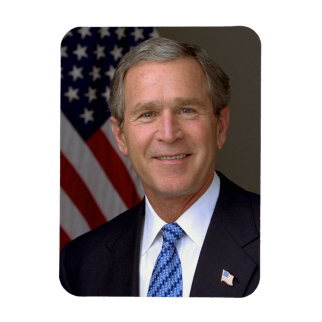 Íman Retrato oficial de George W. Bush (Vertical)