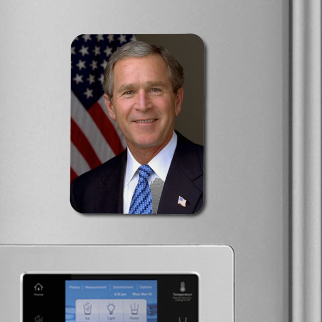 Íman Retrato Oficial do Presidente George W Bush (President George W Bush Official Portrait Flexible Magnet)