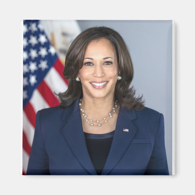 Íman Retrato Oficial Kamala Harris (Frente)