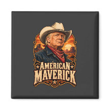 Retrato Quadrado Western Maverick Americano