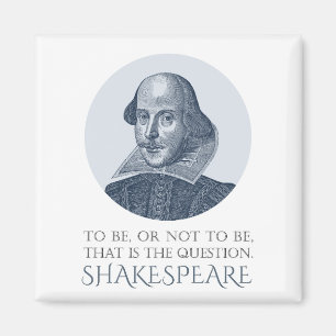 Íman Retrato Shakespeare para ser ou não ser citado