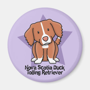 Íman Retriever anunciando do pato de Nova Escócia da
