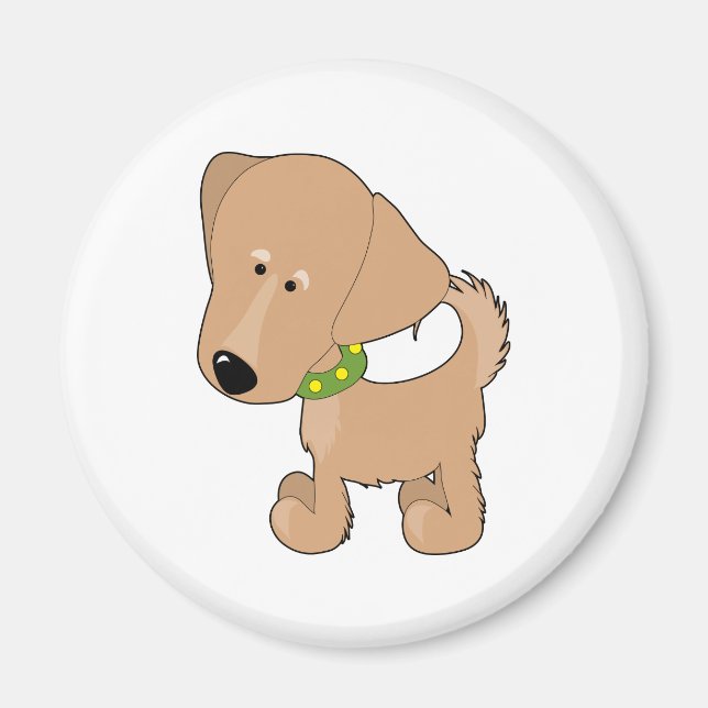 Íman Retriever de ouro (Frente)