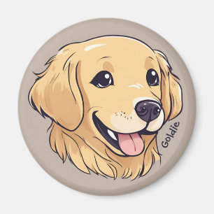 Íman Retriever de Ouro de Cubo Personalizado