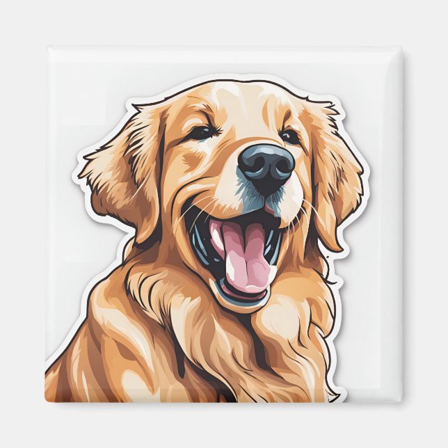 Íman Retriever Dourado  (Frente)