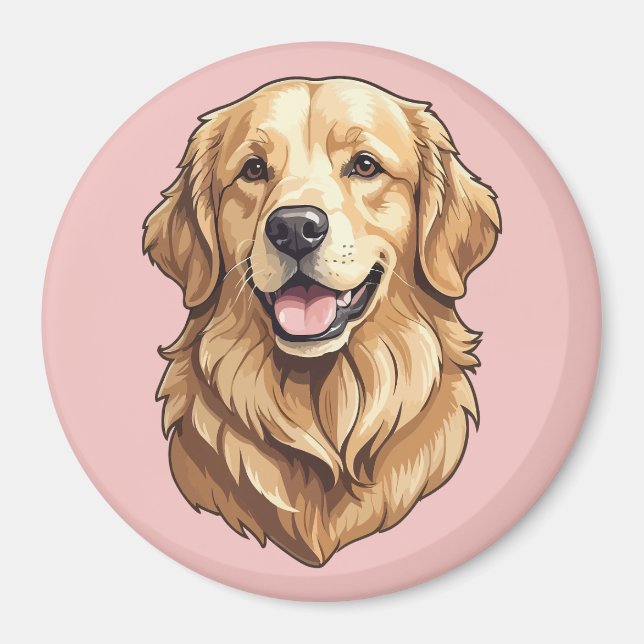 Íman Retriever Dourado (Frente)