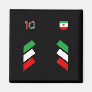 Íman Retro10 Irã Futebol Irã Soccer Bandeira do Irã