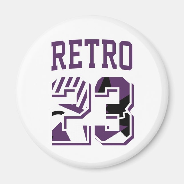 Íman Retro 23 Tribunal Roxo 11 (Frente)