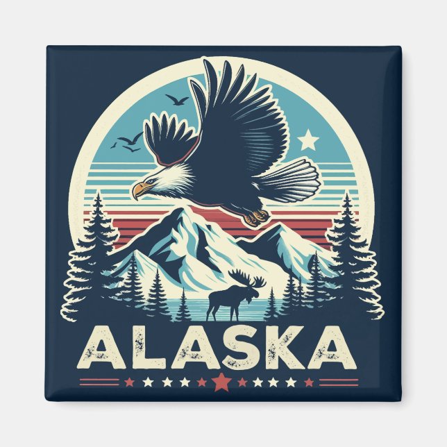 Íman Retro Alaska (Frente)