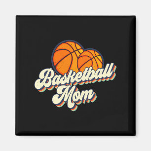 Íman Retro anos 70 mãe de basquete jogador fofo mama ti