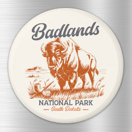 Íman Retro Bison – Badlands National Park