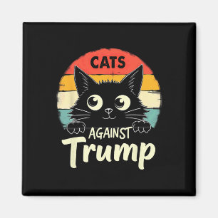 Íman Retro Black Cats Contra Trump