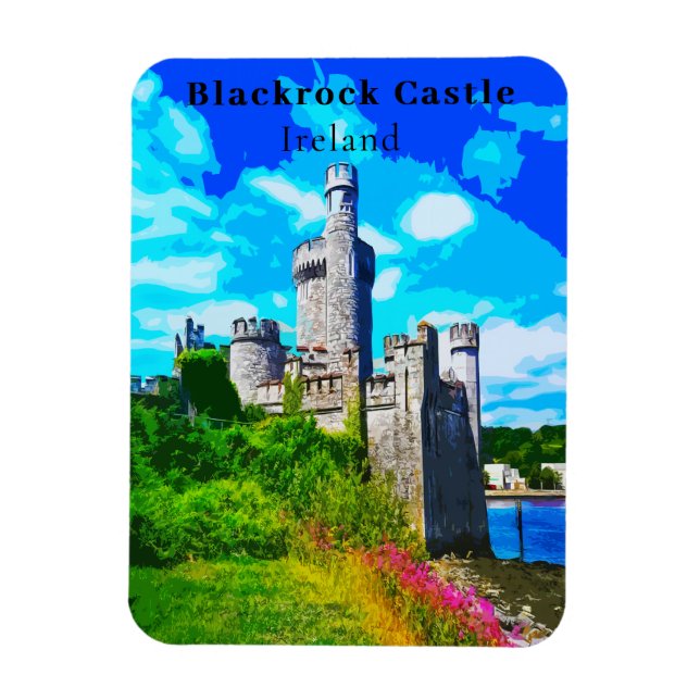 Íman Retro Blackrock Castle Cork Ireland Viagem Magnet (Vertical)
