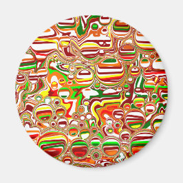 Íman Retro Bolhas Arte Digital