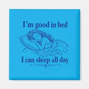 Íman Retro Bom Na Cama Posso Dormir Dia Engraçado Sono