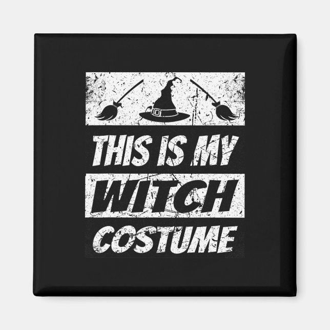 Íman Retro Bruxa Correspondente de Halloween Spook (Frente)