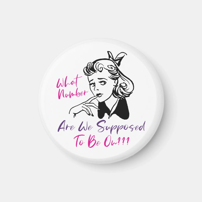 Íman Retro Bunco Engraçado (Frente)