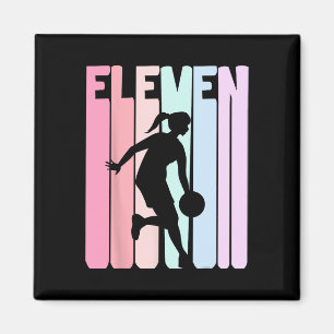 Íman Retro Bysketbyll Player de 11 anos de idade para 1