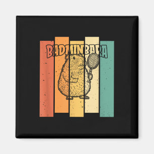 Íman Retro Capybara Shuttle - Badminton Vintage Badminb