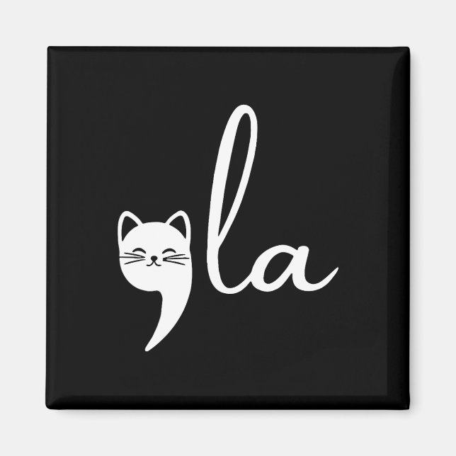 Íman Retro Cat Comma La Kamala Harris Para Presidente 2 (Frente)