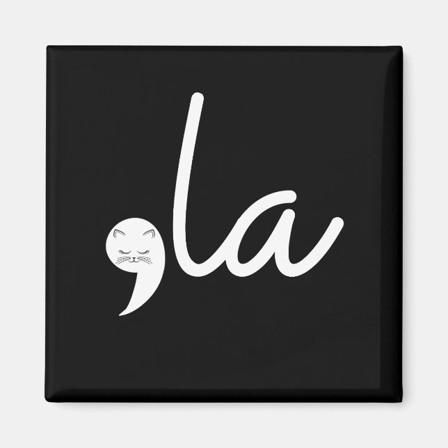 Íman Retro Cat Comma La Kamala Harris Para Presidente 2 (Frente)