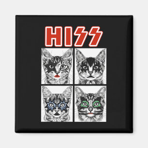Íman Retro Cat Rock Music Concert Bandas Homens Criança