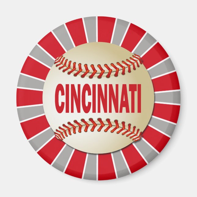 ÍMAN RETRO CINCINNATI BASEBALL (Frente)