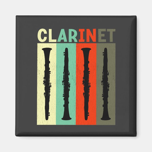 Íman Retro Clarinet (Frente)