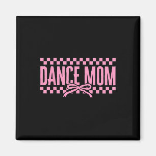Íman Retro Dance Mãe Arco Coquette Checked Dance Mama