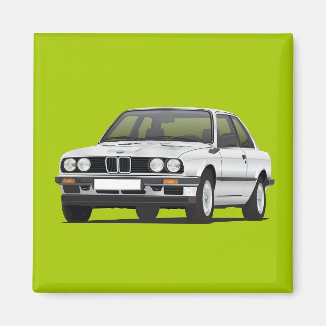 Íman Retro E30 Série 3 Prata (Frente)
