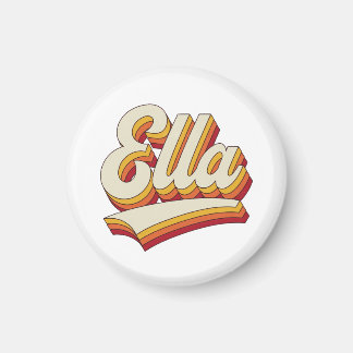 Íman Retro Ella Name 70s Vintage Design