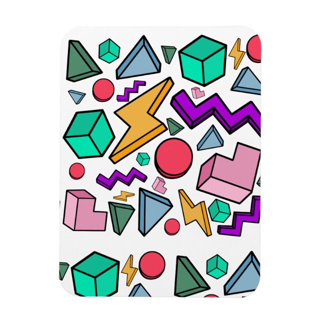 Íman Retro estético da Vintage dos anos 80 (Vertical)