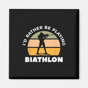 Íman Retro Eu Preferencialmente Jogando Biatleta 1