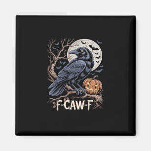 Íman Retro F-Caw-F Pássaro Corvo Divertido Corvo Pássar