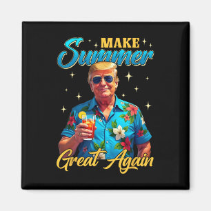 Íman Retro Faça Verão Grande Novamente Donald Trump Ver