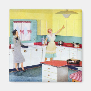Íman Retro Famílias em Cozinha