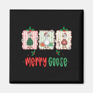 Íman Retro Fofo Goosmas Natal Divertido Só Um Alegre Pa