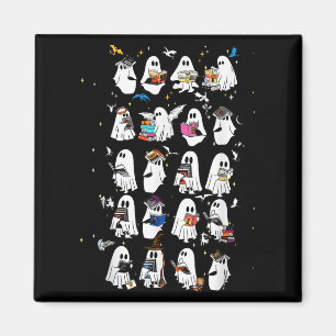 Íman Retro Ghost Book Fantasy Series Halloween Book Lov
