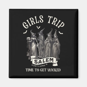 Íman Retro Girls Trip Salem 1692 Perderam Uma Bruxa