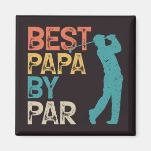 Íman Retro Golfer - Best Papa By Par