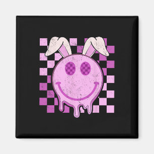 Íman Retro Groovy Bunny Sorria Carona Dia do Felz pasco