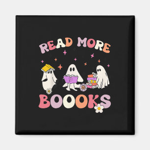 Íman retro Groovy Leia mais livros Ghost Boo ghouf Dive