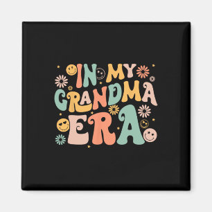 Íman Retro Groovy No Meu Dia de as mães Vovó Era