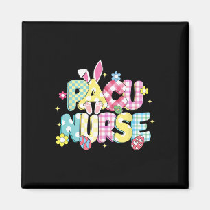 Íman Retro Groovy Pacu Enfermeira Bunny Ear Engraçado P