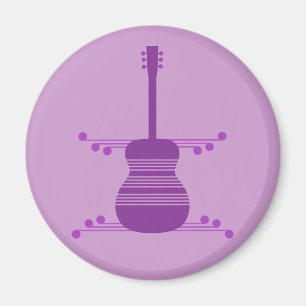 Íman Retro Guitarra Magnet, Roxo