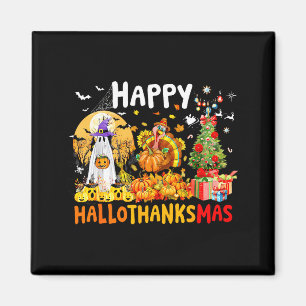 Íman Retro Halloween Dia de Ação de Graças Natal Feliz
