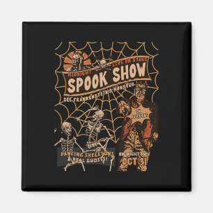 Íman Retro Halloween Skeleton Horror Monster Midnight S